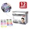 Bison Life Safety Glasses, Anti-Scratch, Clear Lens Assorted Color Temple Lens, Frameless, 12 PK BLSH-ESCR-CLLCT-SGA-12 - alternate 4